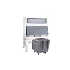 image of Follett DEV860SG-48-ICS125 48" Ice Storage Bin with Transport Cart, 860 lb