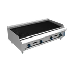 image of Fortress FGCB48 48" Countertop Gas Radiant Charbroiler w/ (4) Burners, 120.000 BTU