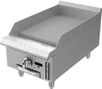 image of Fortress FGMG15 15" Countertop Manual Gas Griddle with 3/4" Steel Plate, 30.000 BTU