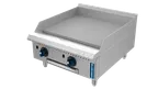 image of Fortress FGTG24 24" Countertop Thermostatic Gas Griddle with 3/4" Steel Plate, 70.000 BTU