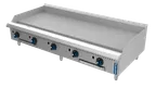 image of Fortress FGTG60 60" Countertop Thermostatic Gas Griddle with 3/4" Steel Plate, 170.000 BTU