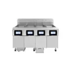 image of Frymaster 4FQG30U Multiple Battery Gas Fryer w/ (4) 30-lb Frypots, Built-In Automatic Filtration