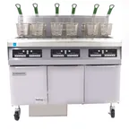 image of Frymaster FPPH355 Multiple Battery Gas Fryer w/ (3) 50-lb Frypots, Built-In Filtration, 240,000 BTU