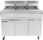 image of Frymaster MJ340 Multiple Battery Gas Fryer w/ (3) 40-lb Frypots, Floor Model, Millivolt Controls