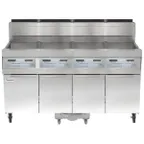 image of Frymaster SCFHD450G Multiple Battery Gas Fryer w/ (4) 50-lb Frypots, Built-In Filtration, 400.000 BTU