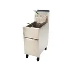 image of Frymaster/Dean SR152G 15" Floor Model Gas Full Pot Fryer, 50 lbs, 120.000 BTU, Millivolt Control
