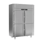 image of Victory FS-2N-S1-HD-HC 58" 4-Half Solid Door Reach-In Freezer, Top Mounted, 41 cu. ft., Stainless Steel