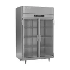 image of Victory FSA-2D-S1-G-HC 52.13" 2-Section Glass Door Reach-In Freezer, Top Mounted, 45 cu. ft., Stainless Steel Exterior, Aluminum Interior