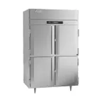 image of Victory FSA-2D-S1-PT-HD-HC 52" 8-Half Solid Door Pass-Thru Freezer, Top Mounted, 48 cu. ft., Stainless Steel
