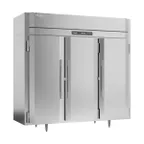 image of Victory FSA-3D-S1-EW-HC 85.5" 3-Solid Door Reach-In Freezer, Top Mounted, 74 cu. ft., Stainless Steel Exterior, Aluminum Interior