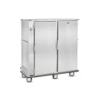 image of FWE A-180-2 2-Door Heated Cabinet, 180‑Plate, 67"‑72" Height, Stainless, Thermo Ctrl, 6" Casters