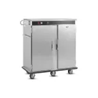 image of FWE BT-120-XL Cabinet, 55"-60" H, 2-Door Solid, 96-120 Plate Capacity, Heat Controls, 6" Casters