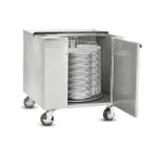 image of FWE DC-252-12 Stainless Steel Unheated Dish Storage Cart, 252 Plate 12" Capacity, Silver