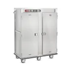 image of FWE E-1200-XL 2-Door Heated Banquet Cabinet, 120-144 Plates, 73"-78", Stainless Steel, Electric