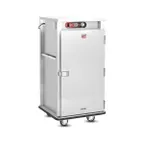 image of FWE E-480-XL Heated Banquet Cabinet - 48 Plates, 61"-66" Height, Electric, Steel, Drawer 6" Casters