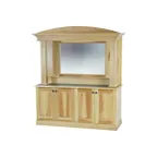 image of FWE ES-PSC-6 Executive Series-74" Portable Back Bar-Maple Wood Front