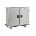 image of FWE ETC-12 Stainless Steel 12 Tray Mobile Patient Meal Delivery Cart