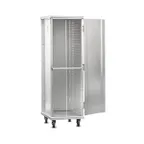 image of FWE ETC-1826-15-40-AL 40 Pan Aluminum Bun / Food Pan Enclosed Transport Cabinet w/ 1-1/2" Bottom Load Slides
