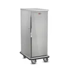image of FWE ETC-1826-16 16 Pan Stainless Steel Bun / Food Pan Enclosed Transport Cabinet w/ 3" Bottom Load Slides