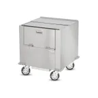 image of FWE HDC-200-11 Stainless Steel Insulated Enclosed Heated Dish Storage Cart for 11" Diameter Plate