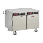 image of FWE HLC-10 Heated Holding Cabinet, 2-Compartment, Stainless Steel, 10-GN 1/1 Pan Capacity, Undercounter, Solid Door