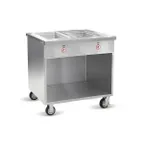 image of FWE HLC-2W6-1-DRN 34" Handy Line Serving Cabinet,  (2) Wells
