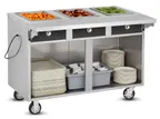 image of FWE HLC-3W6-1-HWR 51"Handy Line Serving Cabinet, (3) Wells