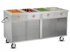 image of FWE HLC-4W6-1-HWR 68" Handy Line Serving Cabinet, (4) Wells