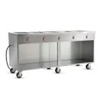 image of FWE HLC-5W6-1-DRN 77" Handy Line Serving Cabinet, (5) Wells