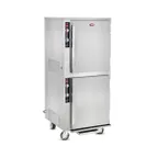image of FWE MTU-5-5 Heated Holding Cabinet, 2-Compartment, 67"-72" Height, Dutch Doors, 20 Pan Capacity, Stainless Steel