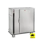 image of FWE P-120 55"-60" 1-Door Solid Heated Cabinet, 96-120 Plate Capacity, Stainless, 6" Casters