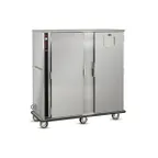 image of FWE P-200-2-XL Full 2-Door Heated Cabinet, 200 Plate Capacity, Humidity, 4 Shelves, 6" Casters