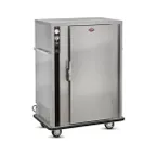 image of FWE P-90-XL Full Height 1-Door Solid Heated Banquet Cabinet, 90 Plate Capacity, Steel, 6" Casters
