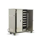image of FWE PS-1220-45 3-Door "Full Height" Heated Holding Cabinet, 45-Pan Capacity, Stainless Steel, Humi-Temp System