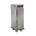 image of FWE PST-16 Mobile Heated Holding Cabinet, 1-Section, 1-Door, 55-60" Height, 16 GN 1/1 Stainless Steel Pans, Top-Mounted Heat