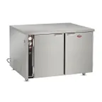 image of FWE TS-1633-28 2-Door Heated Pizza Cabinet, 28 16" Pans/18" Boxes, 14 18"×26" Trays, Stainless Steel