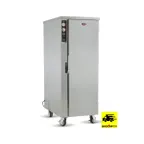 image of FWE TS-1633-36 Full Height 1-Door Heated Pizza Cabinet, 36‑Box, 16″ Pans, Door, 4 Casters