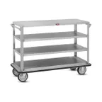 image of FWE UC-409 Stainless Steel Queen Mary Banquet Cart w/ 4 Shelves, 9-1/2" Spacing