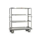 image of FWE UCU-417 Stainless Steel Queen Mary Banquet Cart w/ 4 Shelves, 17" Spacing