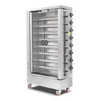 image of Pegasus CR-8E Chicken Rotisserie, Electric, 8 Spits, 6 Chickens/Spit by Galaxy Group