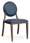 image of G & A 2743-AL GR5 Elio Banquet Chair, Stacks 4 High, Upholstered Round Back, Grade 5 Upholstery