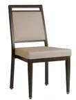 image of G & A 2752-AL GR10 Atticus Banquet Chair, Stacks 5 High, Upholstered Square Back, Grade 10 UPH