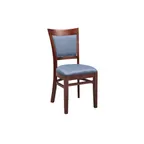 image of G & A 4610 Mirage Side Chair, Upholstered Back & Seat, European Beechwood Frame