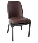 image of G & A 4685 Indoor Saville Side Chair with Upholstered Seat and Back, European Beechwood Frame