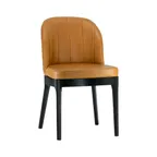 image of G & A 4686-CU Cava Side Chair, Upholstered Seat & Back, European Beechwood Frame