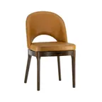 image of G & A 4687-CU Cava Side Chair with Upholstered Seat & Back, European Beechwood Frame