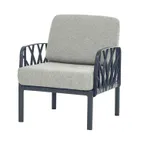 image of G & A 8601-AR Eden Lounge Single Armchair, Resin Frame, Indoor/Outdoor Use
