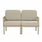 image of G & A 8602-AR Eden Lounge Double Armchair, Indoor/Outdoor Resin Frame Loveseat