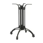 image of G & A CA2424 CA Series 24x24 Dining Height Aluminum Table Base, Black Powder Coat Finish