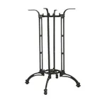 image of G & A CHA3232 Bar Height Cast Aluminum Table Base, 32x32 Spread, Black Powder Coat Finish